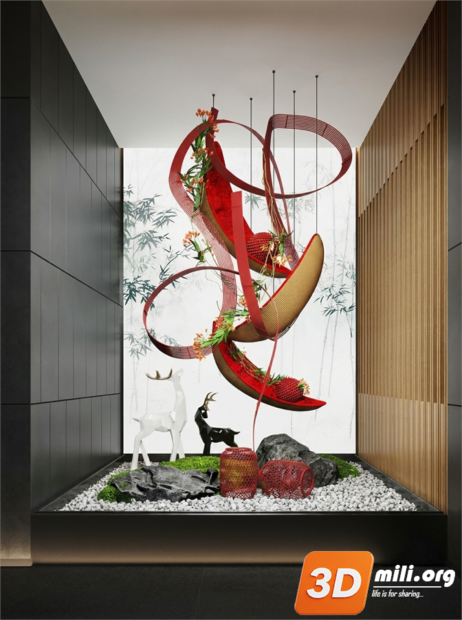 Lobby Decoration Skp Files 